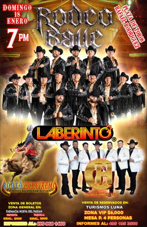 Grán Rodeo Baile con Grupo Laberinto en Villa Hidalgo 2026